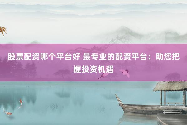 股票配资哪个平台好 最专业的配资平台：助您把握投资机遇